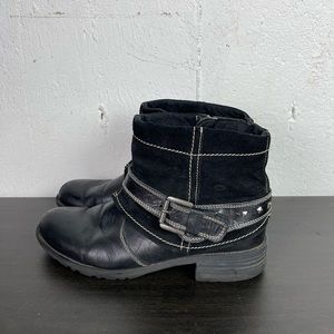 Josef Seibel leather/suede Leather ankle boot size 41